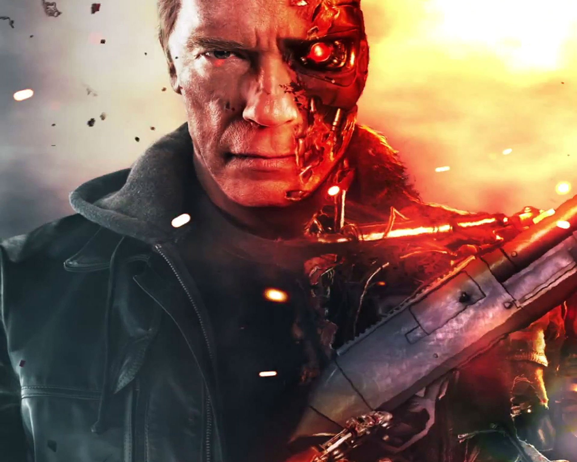 terminator, Genisys, Sci fi, Futuristic, Action, Fighting, Warrior, Robot, Cyborg, 1genisys Wallpaper