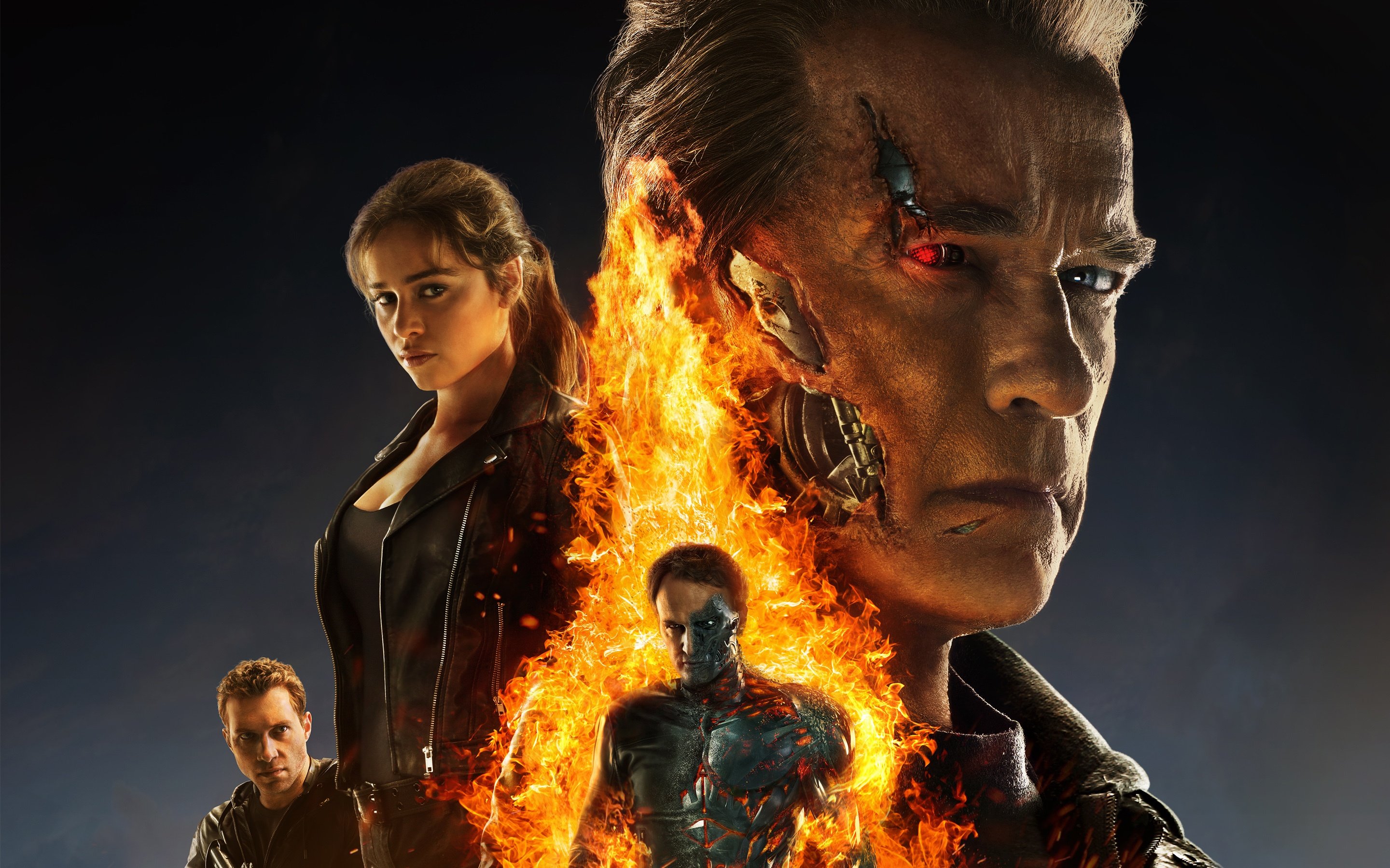 terminator, Genisys, Sci fi, Futuristic, Action, Fighting, Warrior, Robot, Cyborg, 1genisys Wallpaper