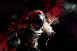 astronaut, Sci fi, Space, Art, Artwork, Technics, Spaceship, Planet