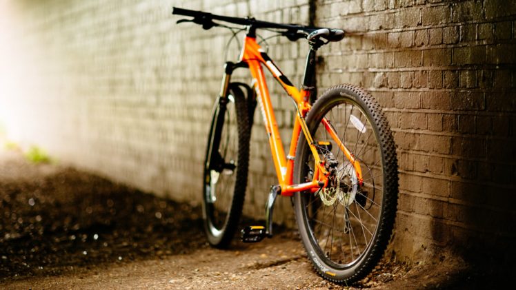 bicicleta, Amarilla HD Wallpaper Desktop Background