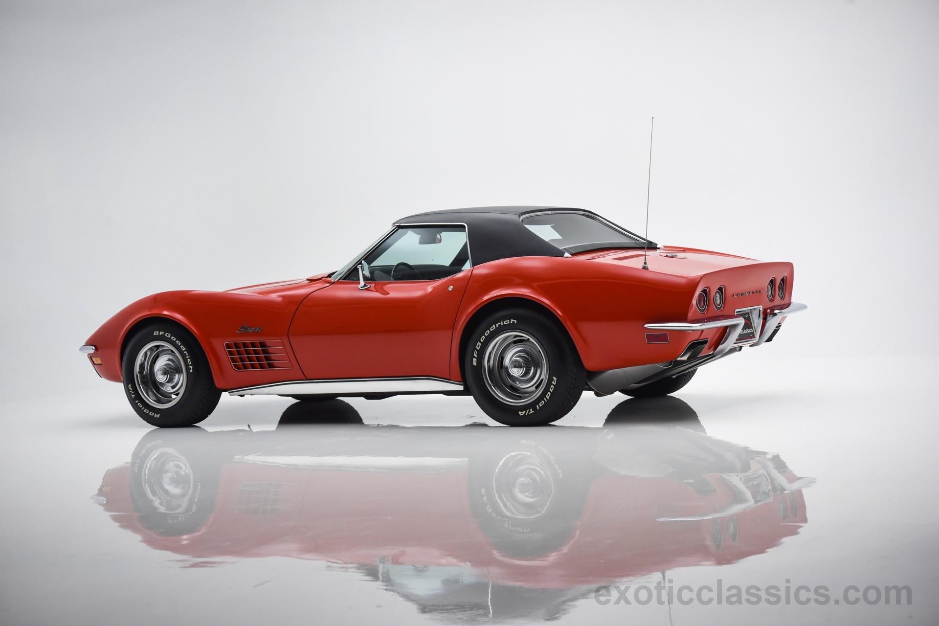 1970, Chevrolet, Corvette, Stingray, C3, Convertible, Classic, Cars, Red Wallpaper