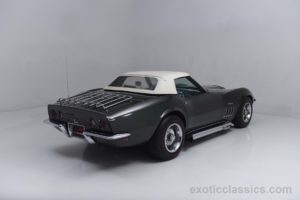 1969, Chevrolet, Corvette, Stingray, C3, Convertible, Classic, Cars, Dark, Green