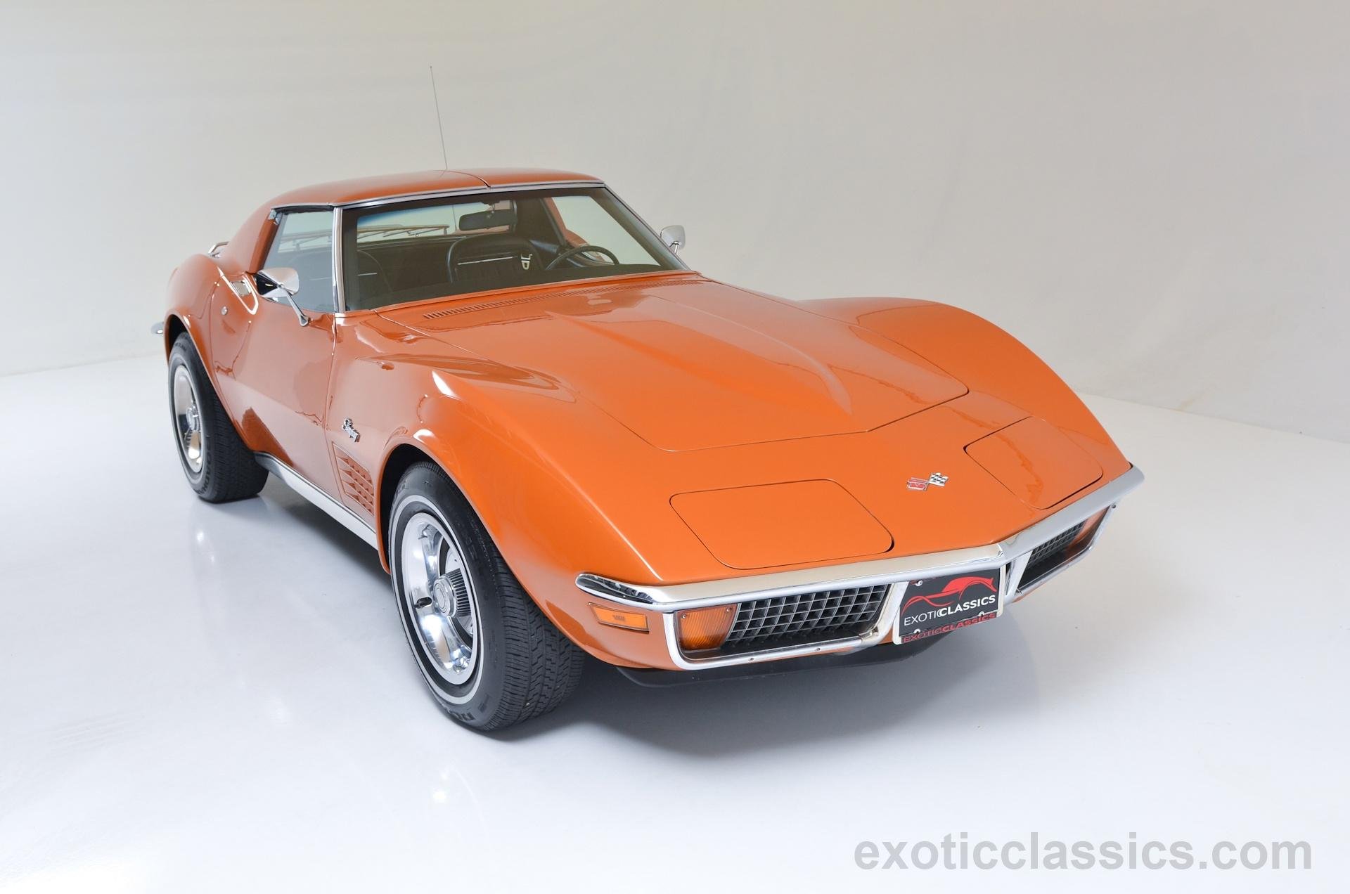 1972, Chevrolet, Corvette, Stingray, C3, Classic, Cars, Orange 