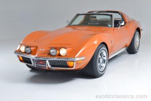 1972, Chevrolet, Corvette, Stingray, C3, Classic, Cars, Orange