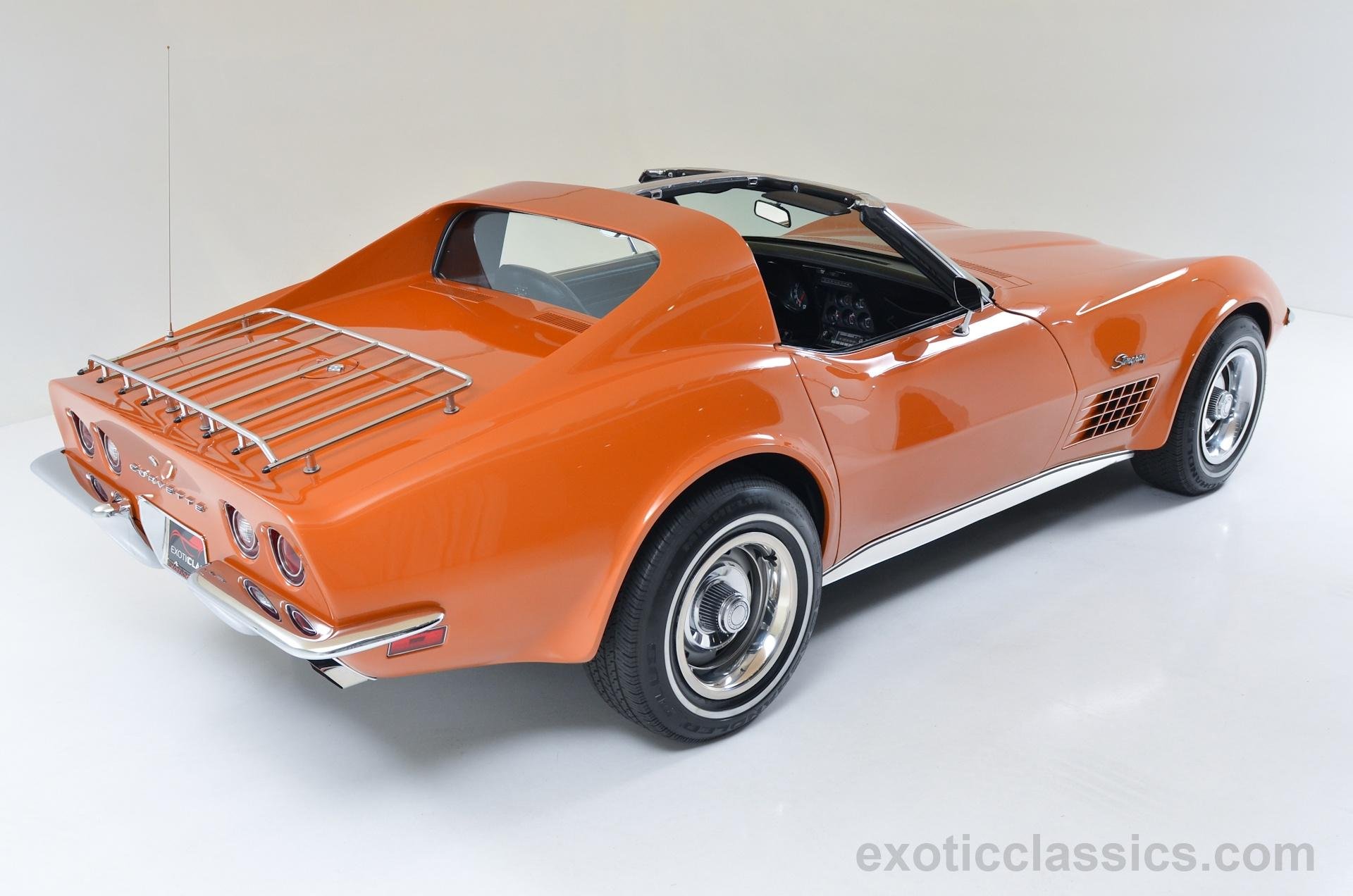 1972, Chevrolet, Corvette, Stingray, C3, Classic, Cars, Orange Wallpaper