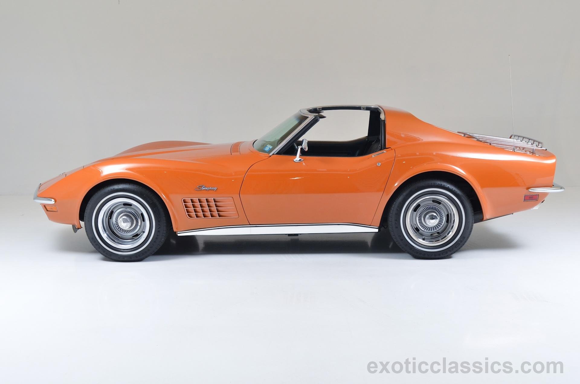 1972, Chevrolet, Corvette, Stingray, C3, Classic, Cars, Orange Wallpaper
