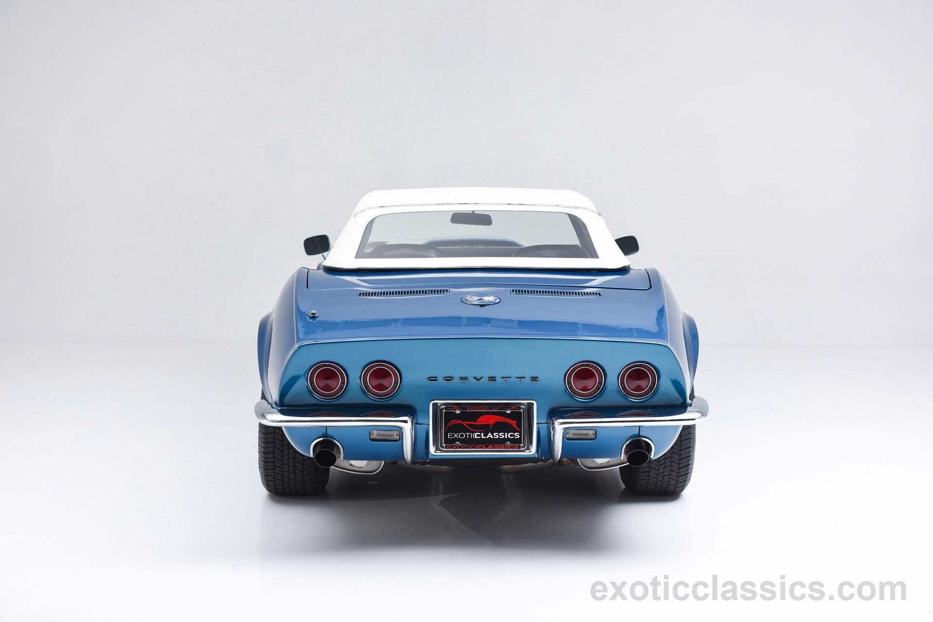 1968, Chevrolet, Corvette, Stingray, C3, Convertible, Classic, Cars, Blue Wallpaper
