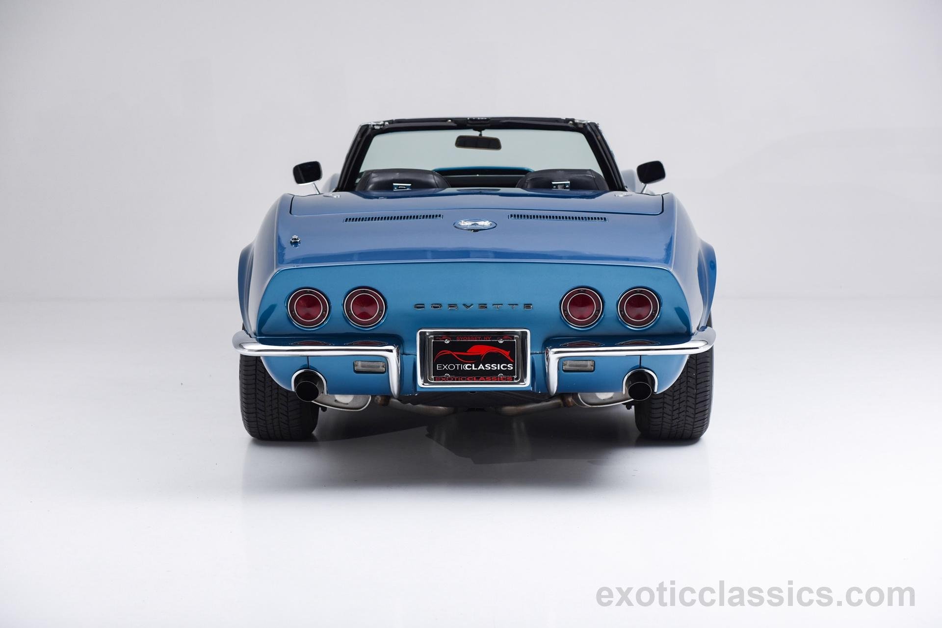 1968, Chevrolet, Corvette, Stingray, C3, Convertible, Classic, Cars, Blue Wallpaper