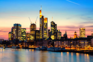 frankfurt, Am, Main, Deutschland, Germany, Germany, The, City, Night, Sunset, The, River, Main, The, Lights, Skyscrapers, Houses, Skyscrapers