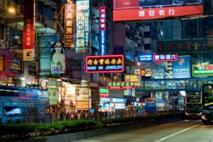 asian, China, Neon, Lights, Streets