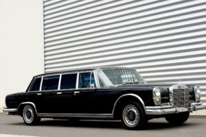 mercedes, Benz, 600, 6 door, Pullman, Limousine, Black, Classic, Cars, 1964