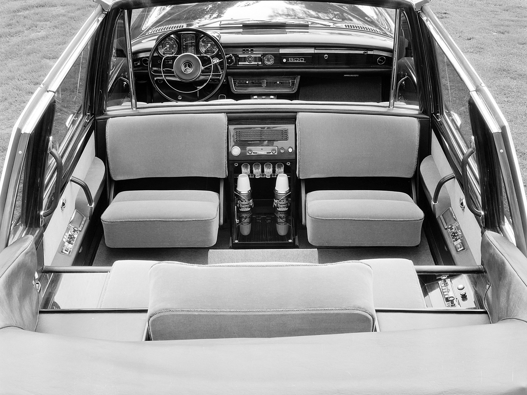 mercedes, Benz, 600, Pullman, Landaulet, Popemobile, Black, Classic, Cars, 1965 Wallpaper