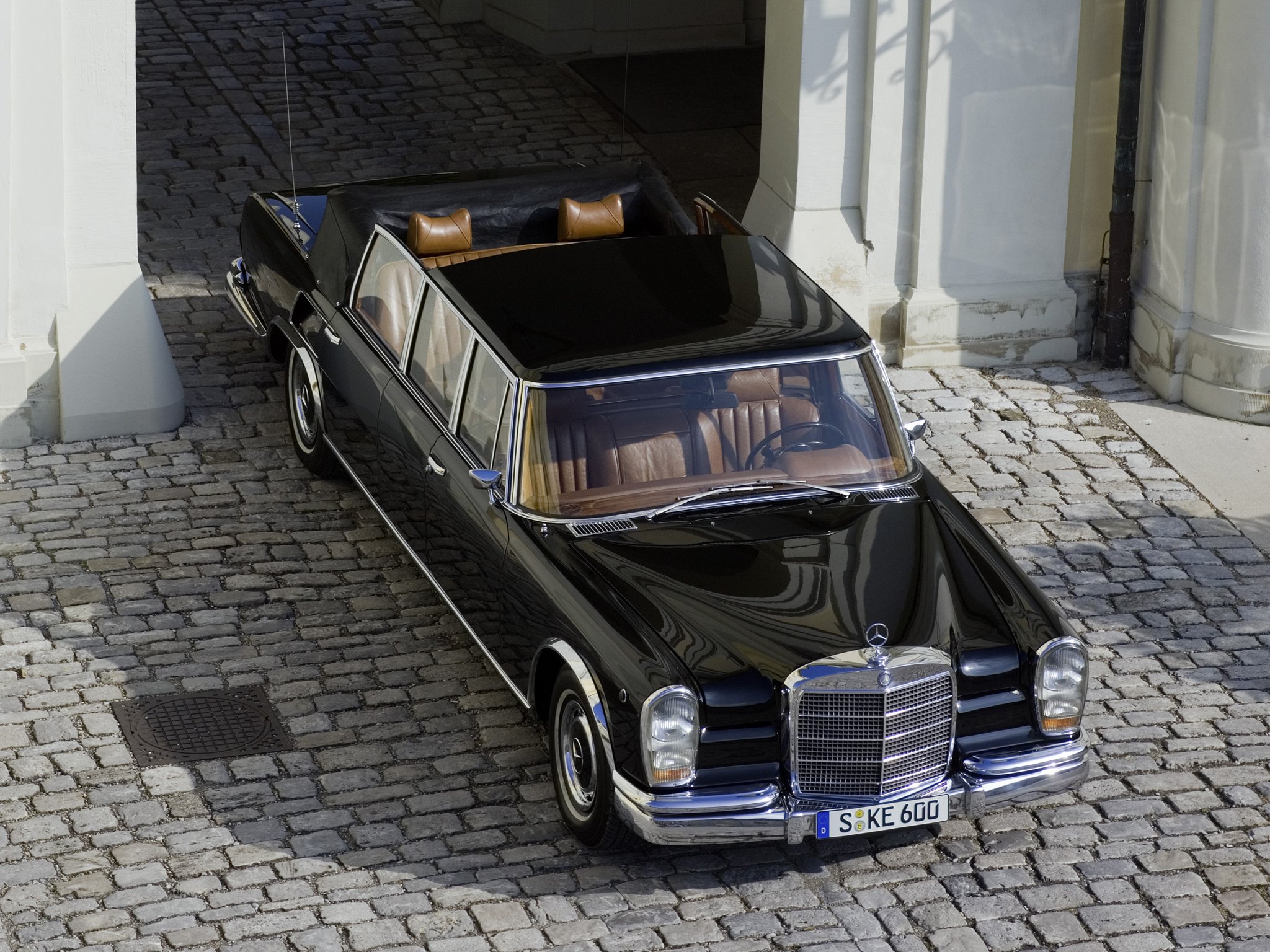 mercedes, Benz, 600, Pullman, Landaulet, Black, Classic, Cars, 1965 Wallpaper