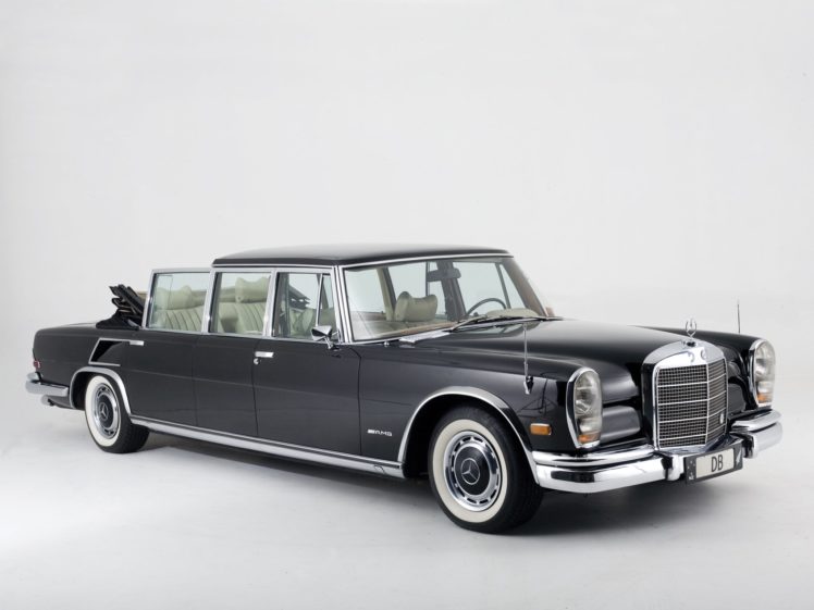 mercedes, Benz, 600, Pullman, Landaulet, Black, Classic, Cars, 1965 HD Wallpaper Desktop Background