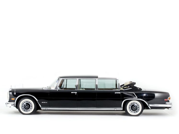 mercedes, Benz, 600, Pullman, Landaulet, Black, Classic, Cars, 1965 HD Wallpaper Desktop Background