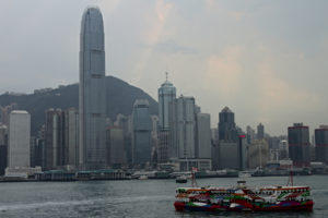 hong, Kong, Buildings, Skyscrapers, Boat