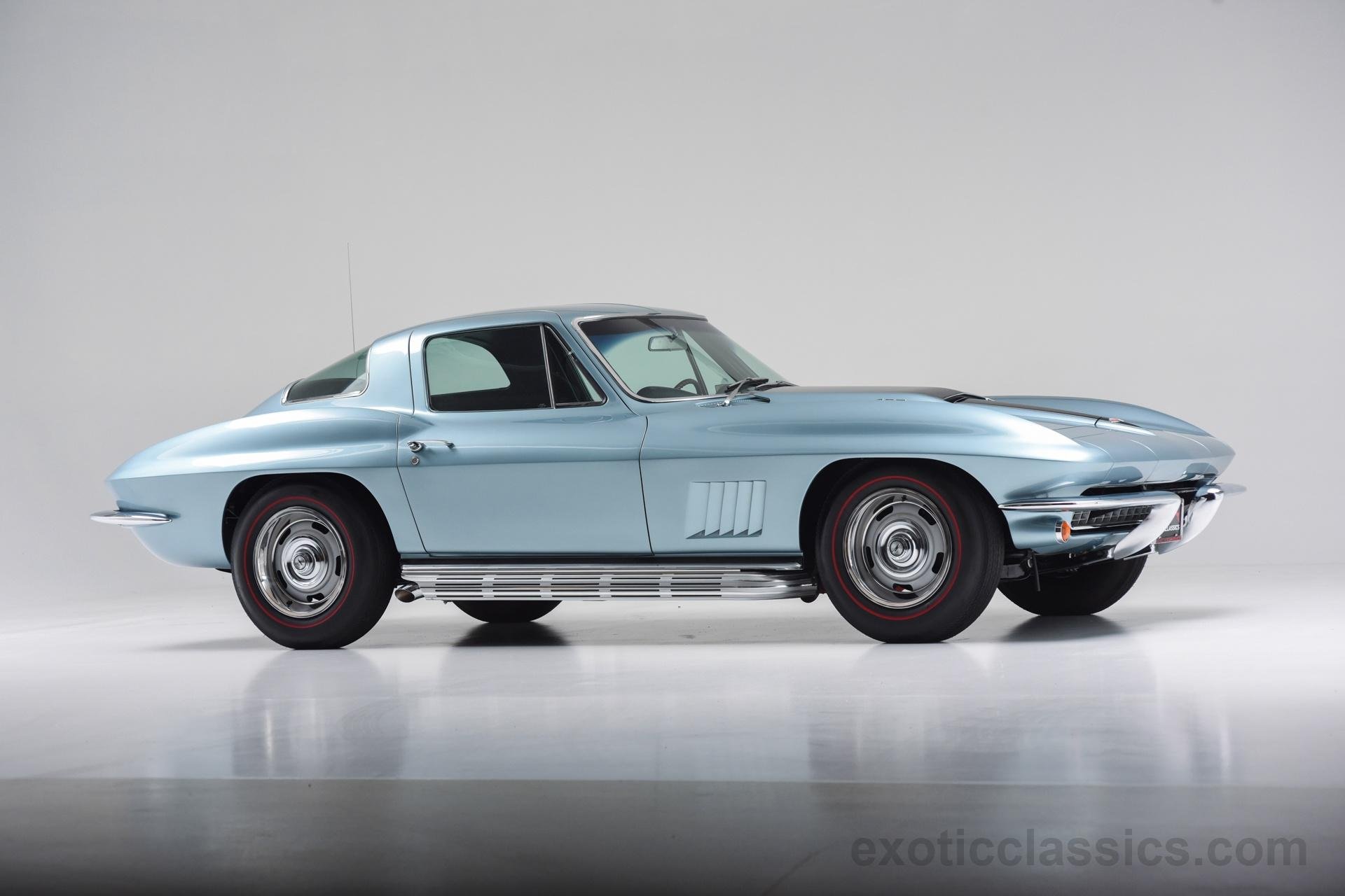 435, Coupe, C2, Stingray, Classic, Cars, Blue Wallpaper