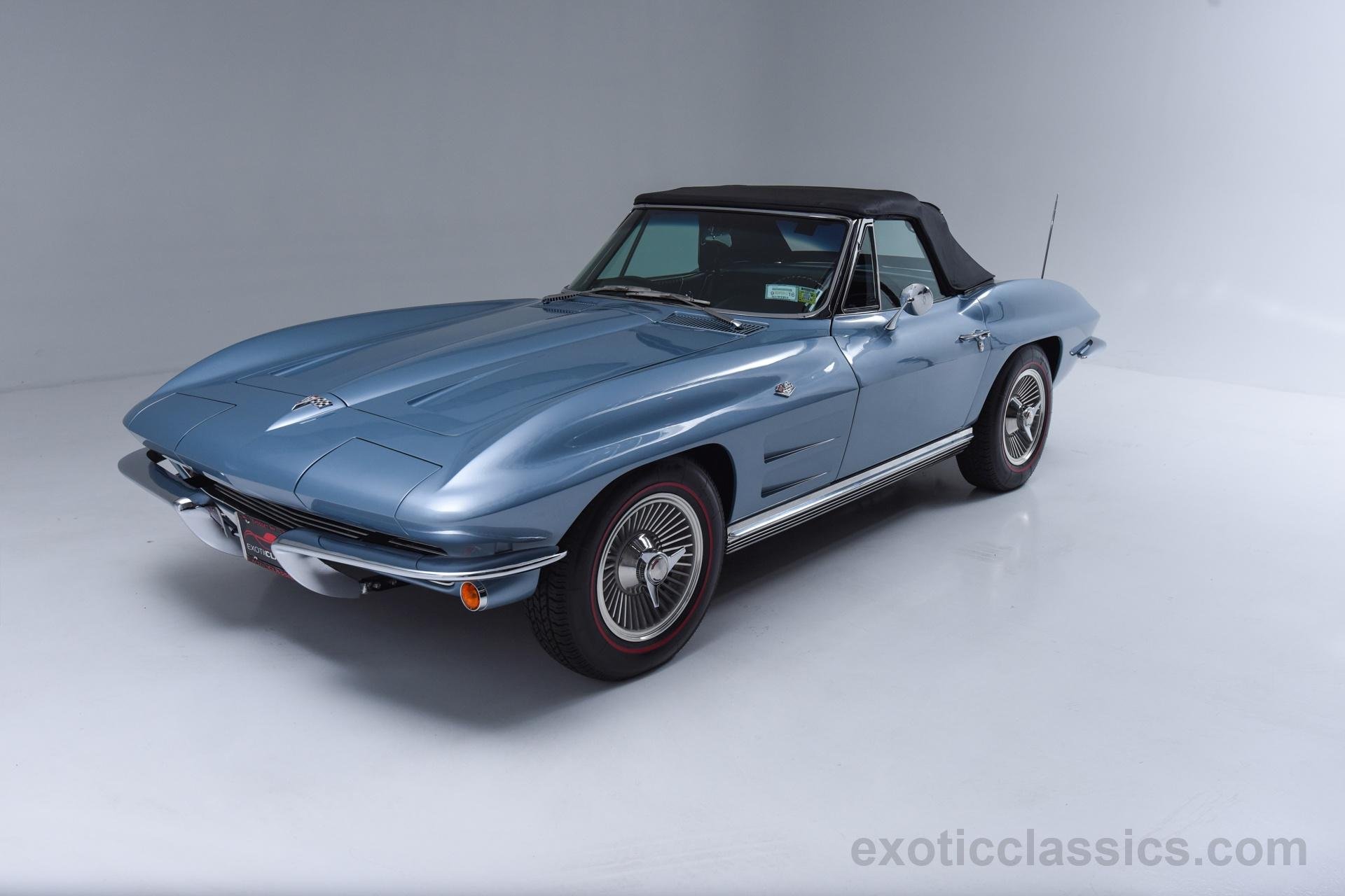 1964, Blue, Cars, Chevrolet, Classic, Convertible, Corvette, Stingray Wallpaper