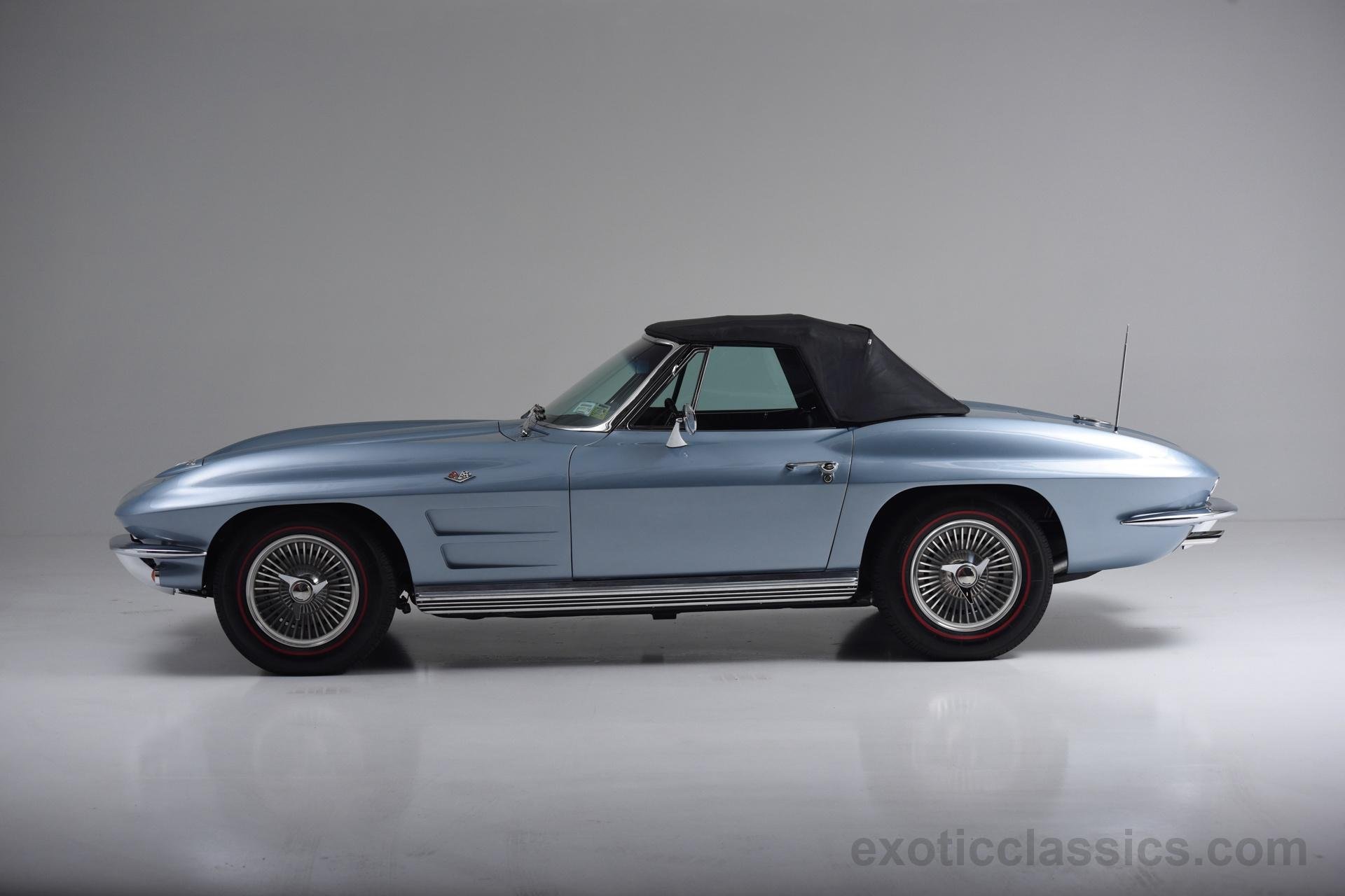 1964, Blue, Cars, Chevrolet, Classic, Convertible, Corvette, Stingray Wallpaper