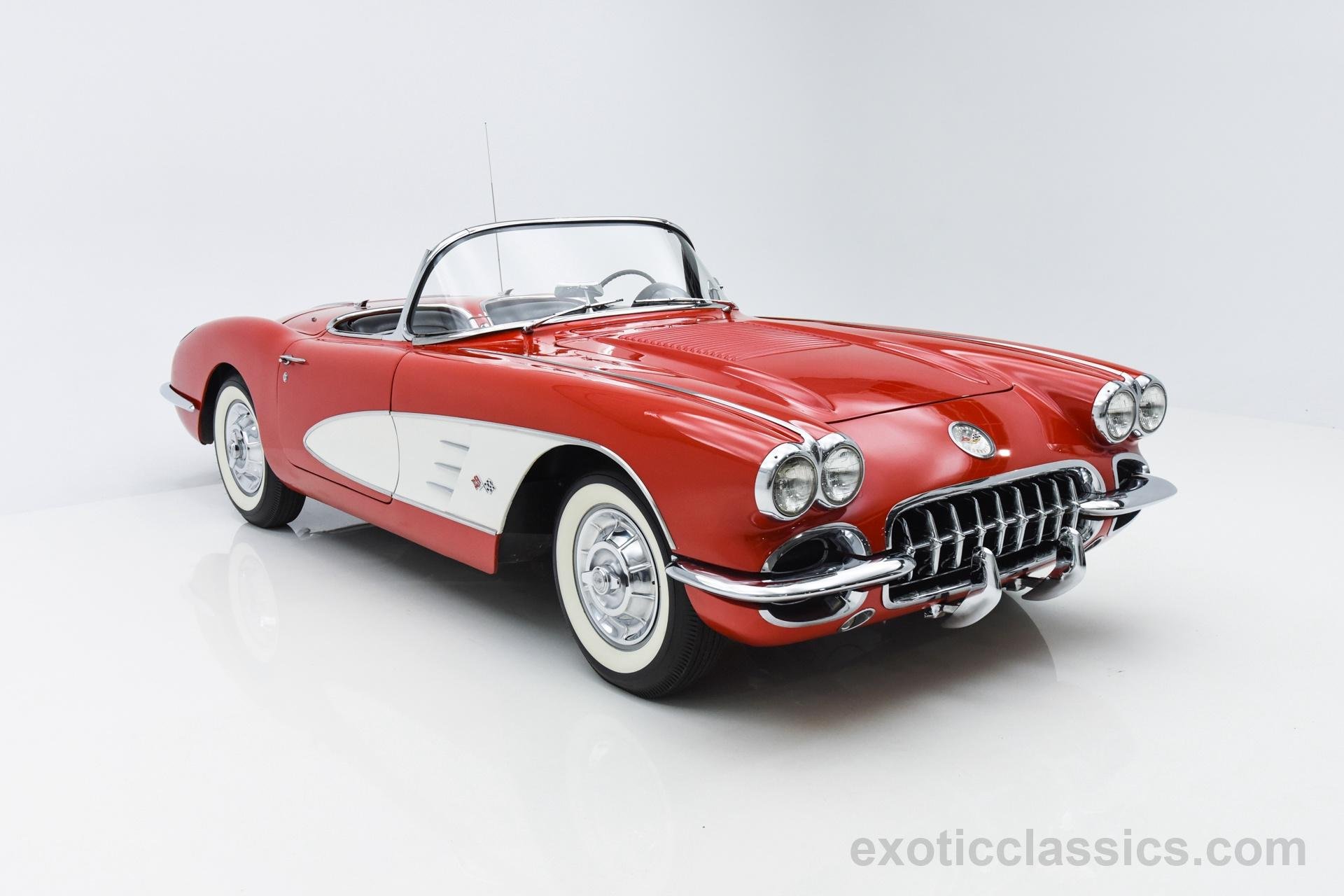 1958, C1, Red, Cars, Chevrolet, Classic, Convertible, Corvette, Stingray Wallpaper