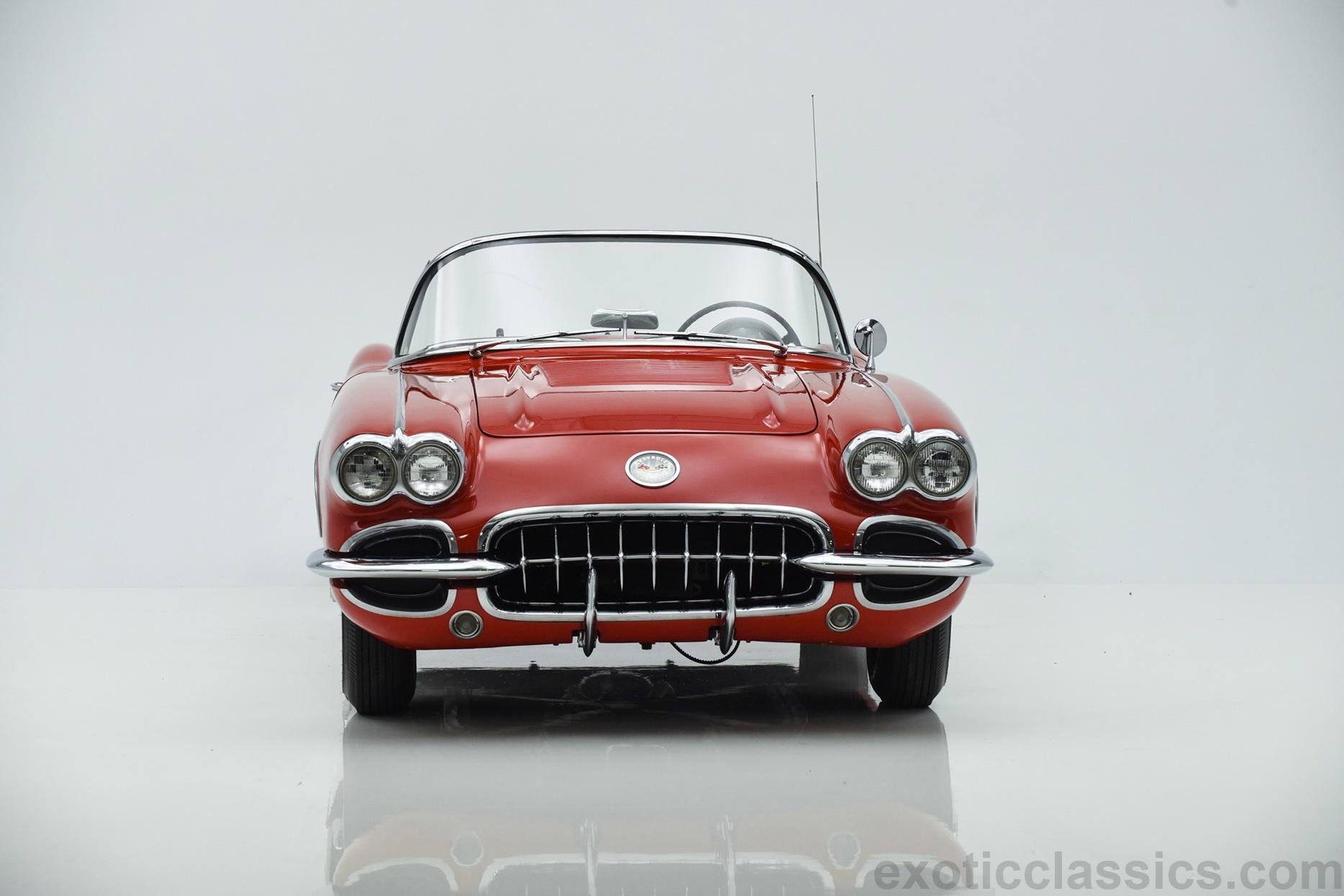 1958, C1, Red, Cars, Chevrolet, Classic, Convertible, Corvette, Stingray Wallpaper