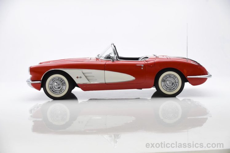 1958, C1, Red, Cars, Chevrolet, Classic, Convertible, Corvette, Stingray HD Wallpaper Desktop Background