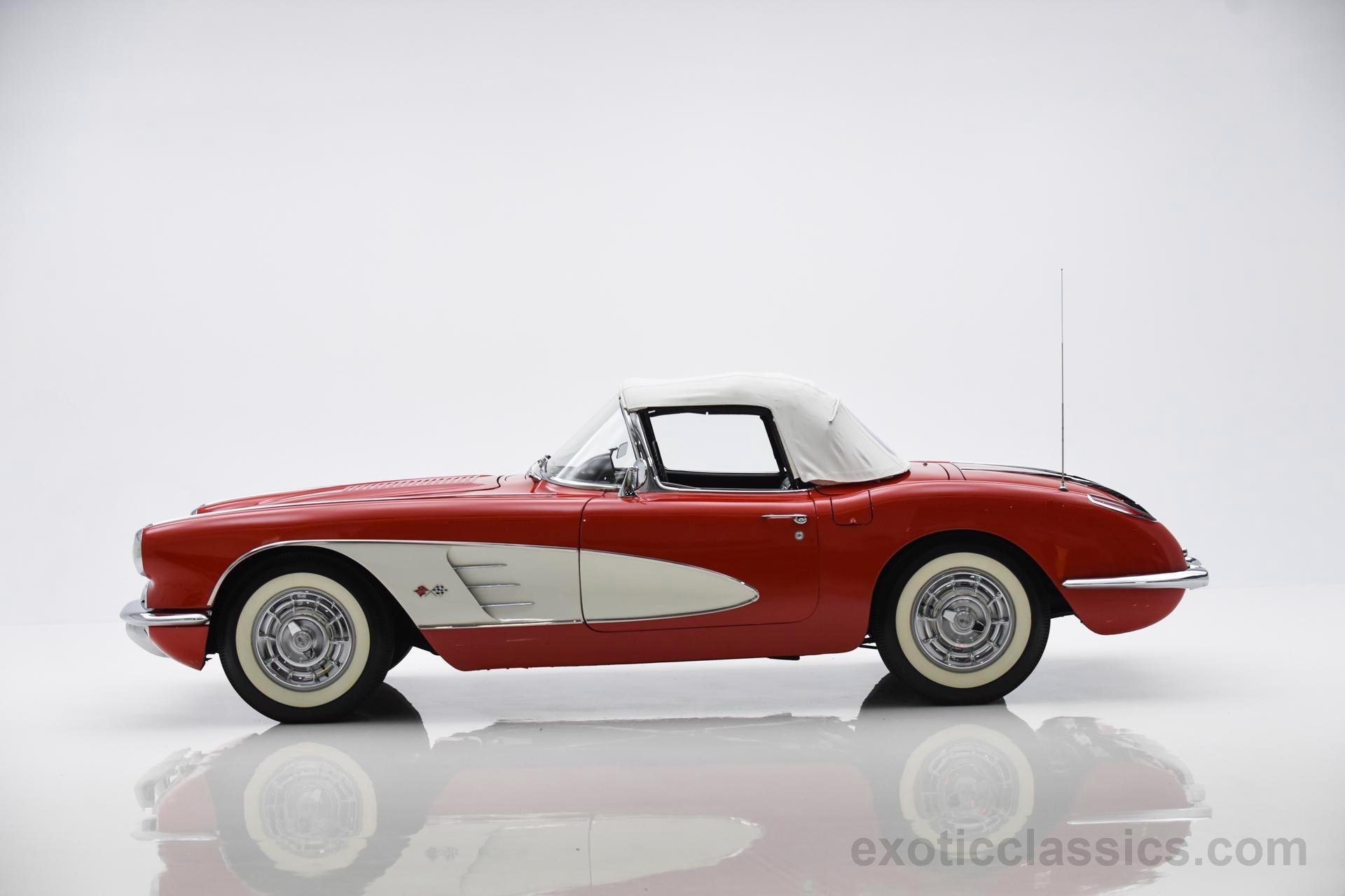 1958, C1, Red, Cars, Chevrolet, Classic, Convertible, Corvette, Stingray Wallpaper