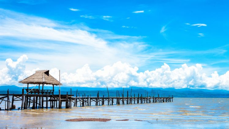 pier, Dock, Tropical, Beach HD Wallpaper Desktop Background