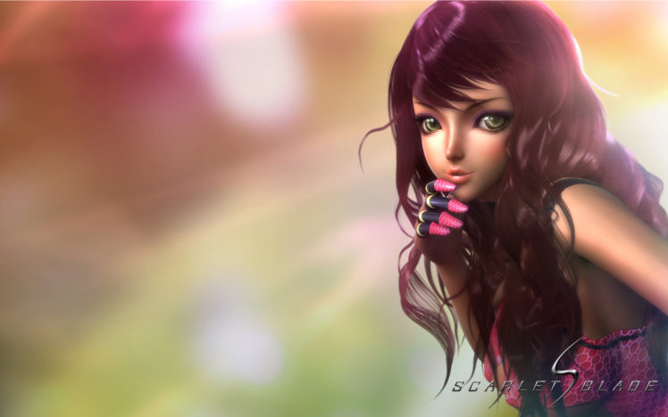 scarlet, Blade, Glance, Hair, Games, Girls HD Wallpaper Desktop Background