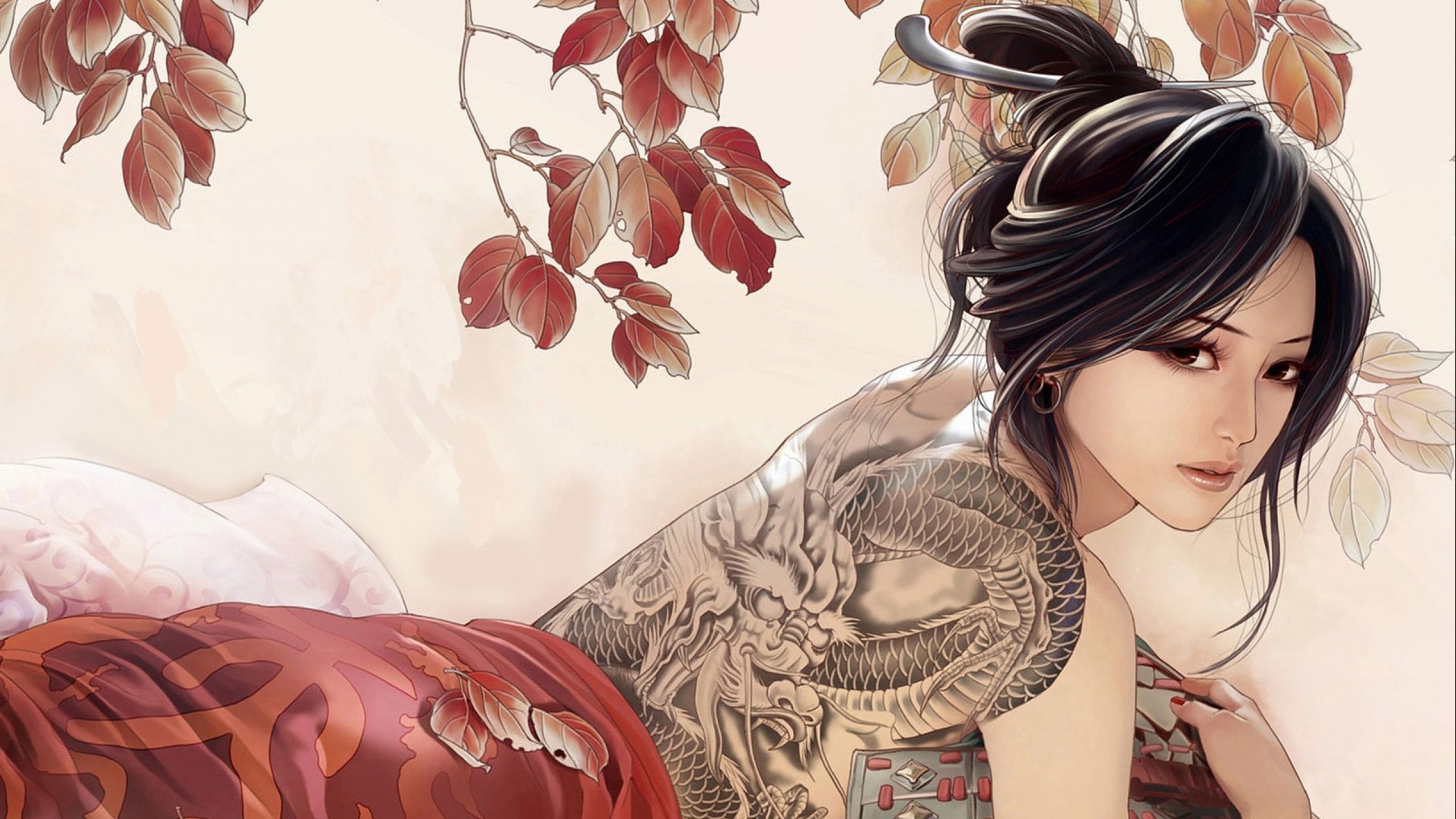 fantasy, Original, Art, Artistic, Artwork, Tattoo, Girls, Girl Wallpaper