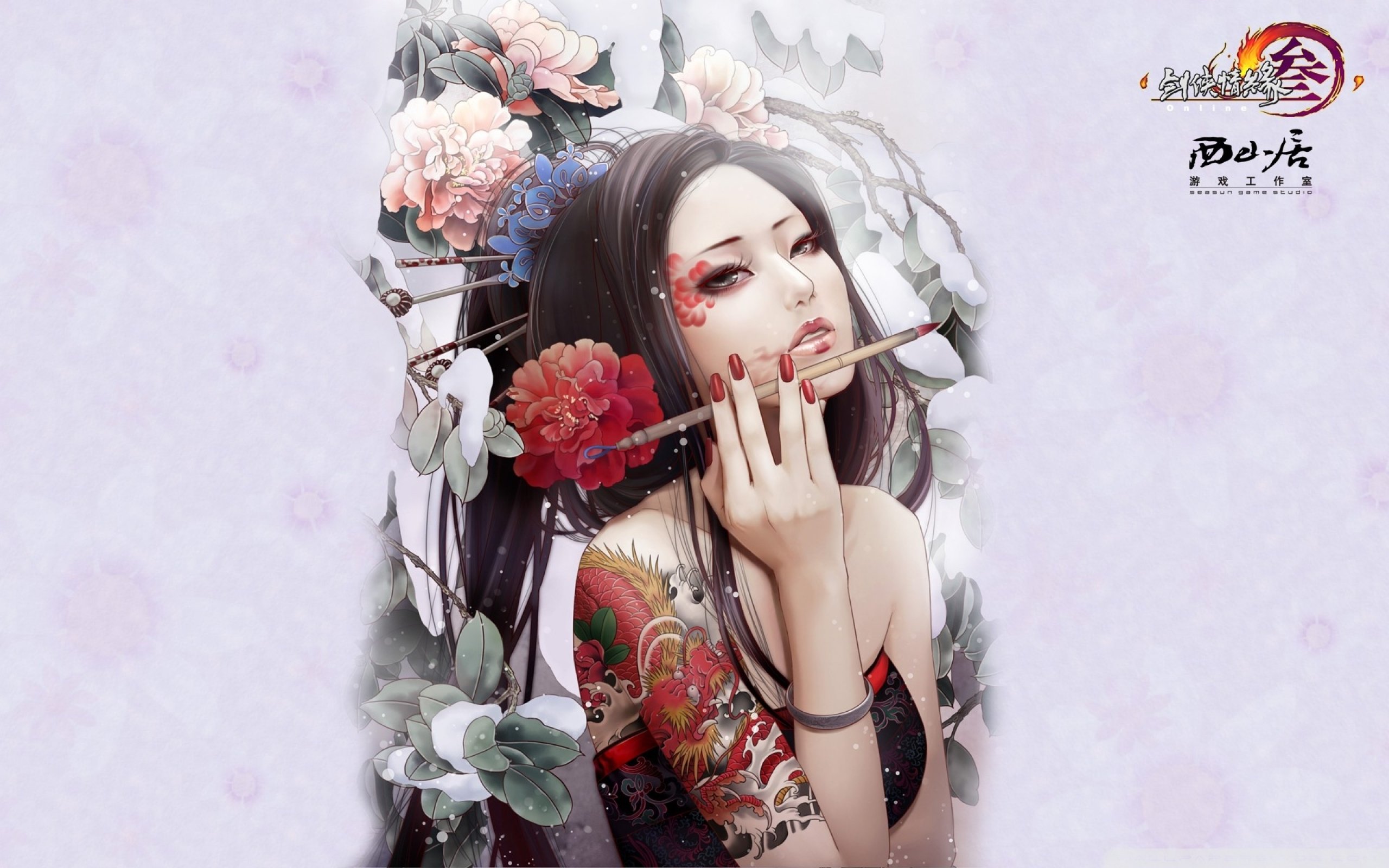 fantasy, Original, Art, Artistic, Artwork, Tattoo, Girls, Girl Wallpaper