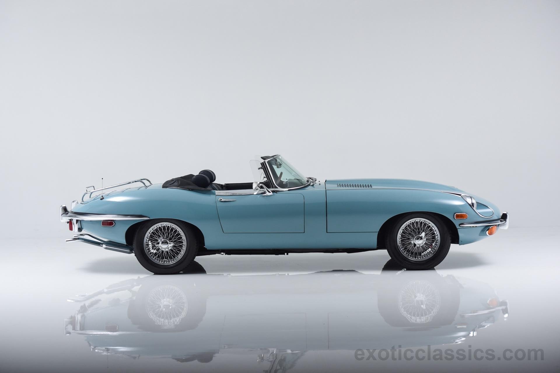 1969, Jaguar, Xke, Convertible, Cars, Classic, Blue Wallpaper