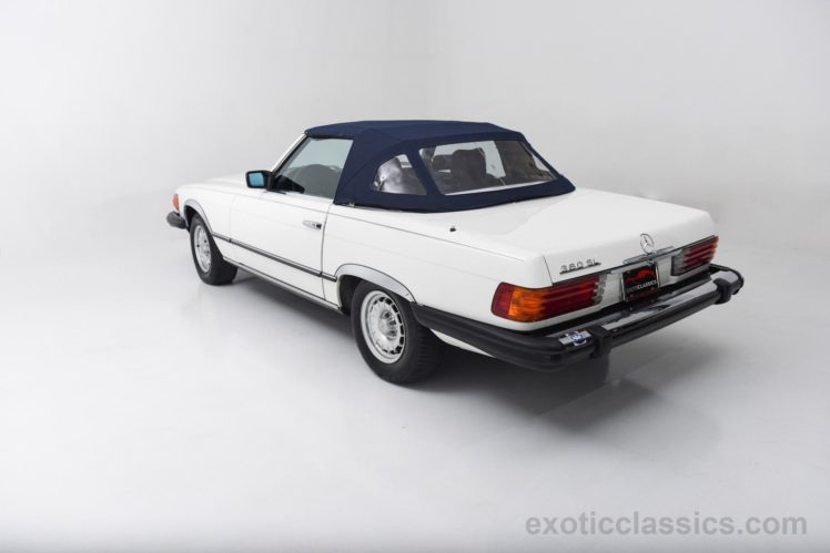 1984, Mercedes, Benz, 380 sl, Roadster, Classic, Cars, White HD Wallpaper Desktop Background