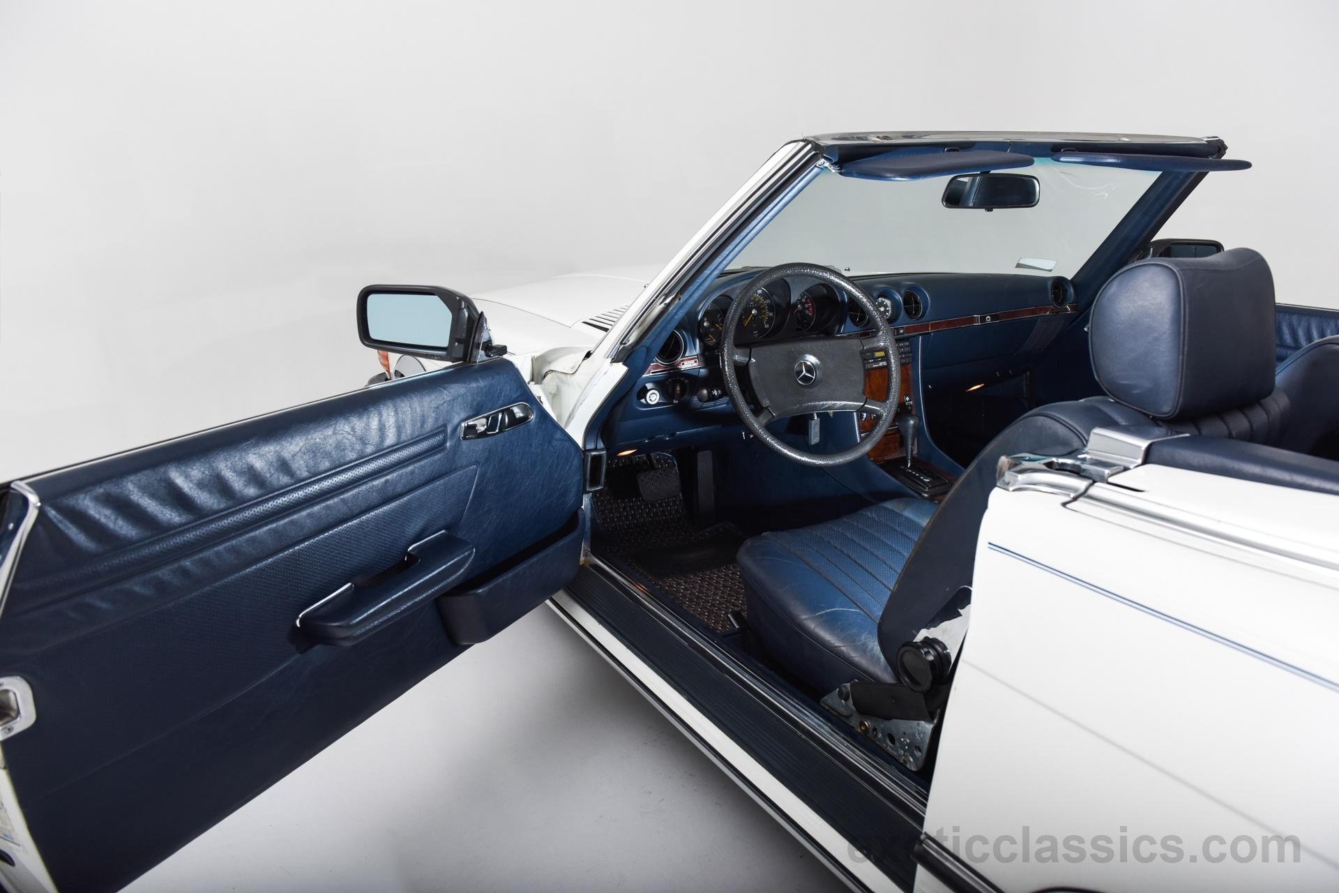 1984, Mercedes, Benz, 380 sl, Roadster, Classic, Cars, White Wallpaper