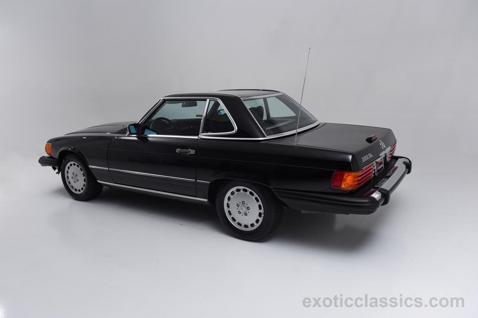 1988, Mercedesbenz, 560 sl, Roadster, Cars, Classic, Black Wallpaper