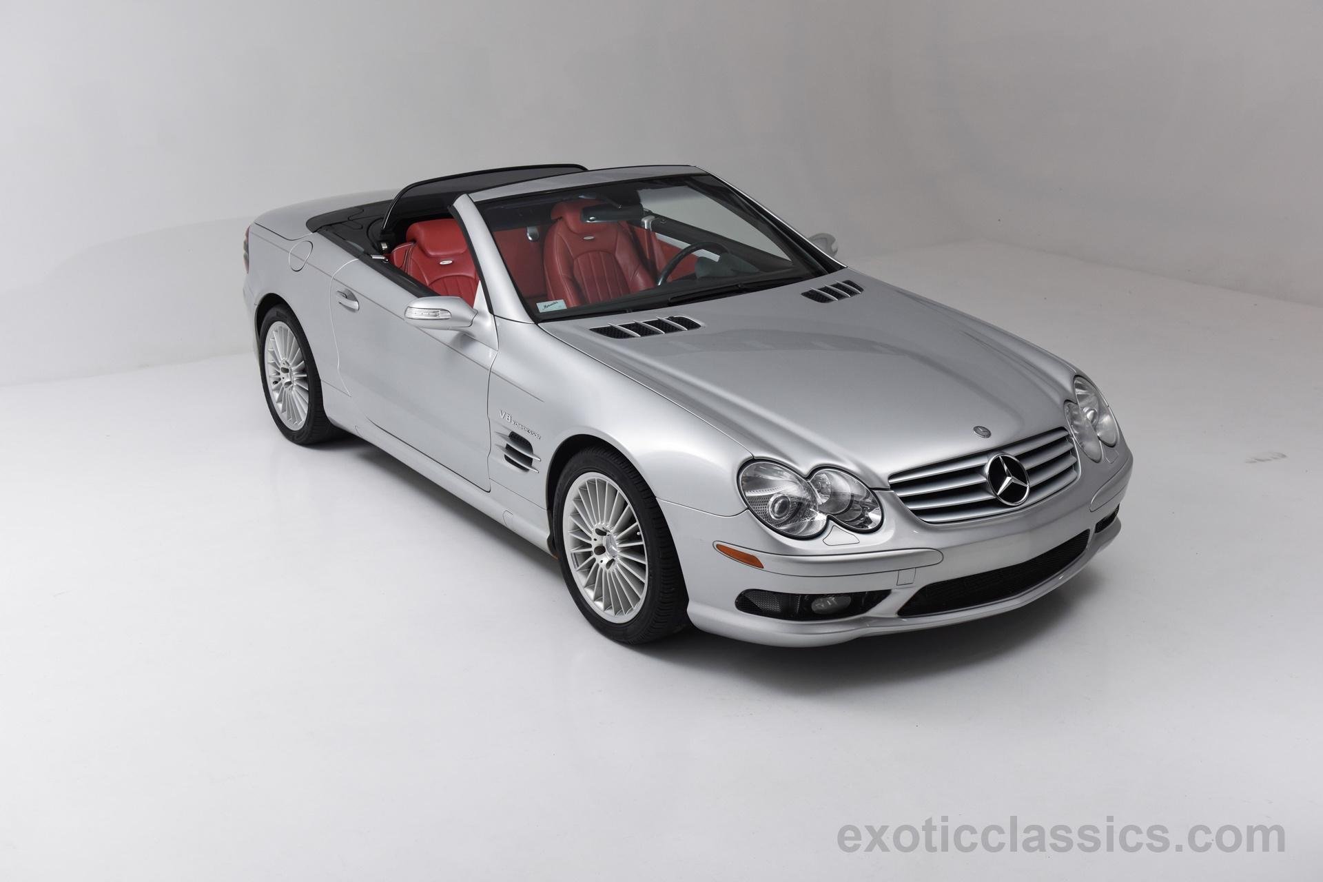 2004, Mercedes, Sl 55, Amg, Cars, Roadster, Silver Wallpaper