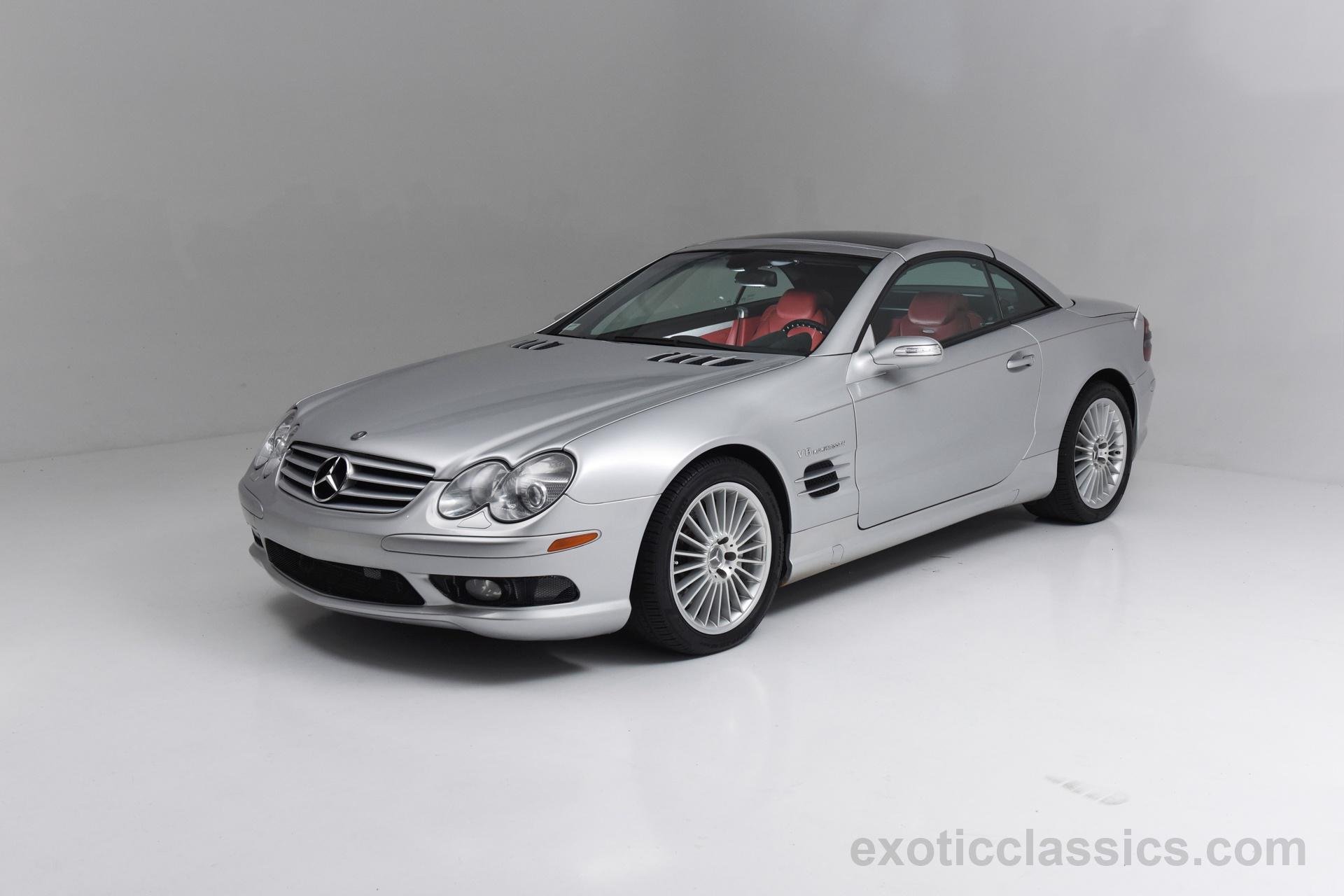 2004, Mercedes, Sl 55, Amg, Cars, Roadster, Silver Wallpaper