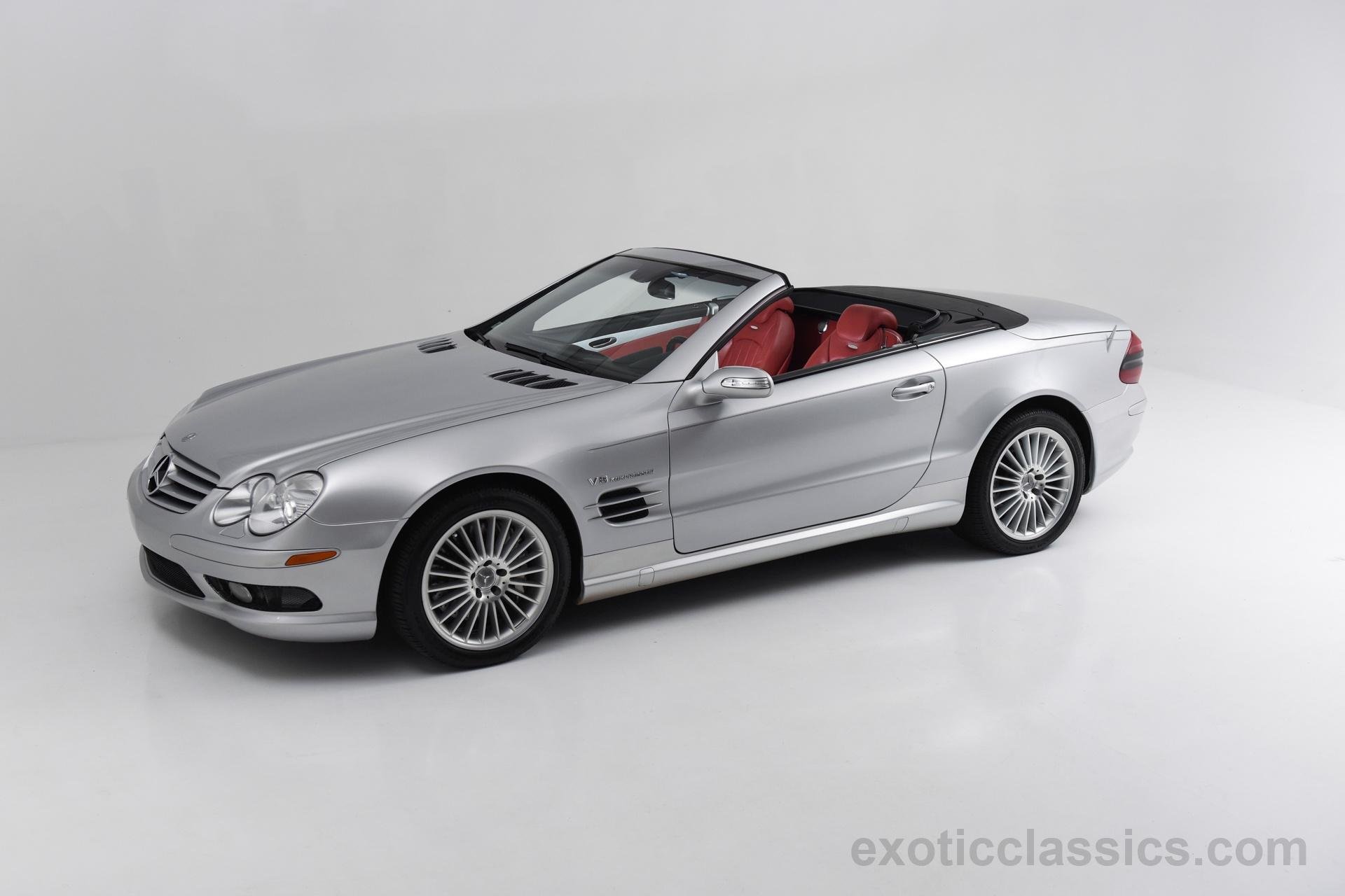2004, Mercedes, Sl 55, Amg, Cars, Roadster, Silver Wallpaper