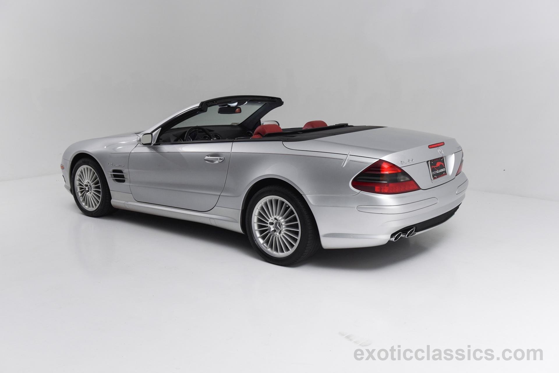 2004, Mercedes, Sl 55, Amg, Cars, Roadster, Silver Wallpaper