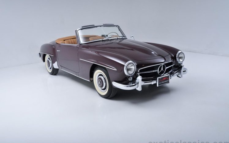 1957, Mercedes, 190 sl, Roadster, Cars, Classic HD Wallpaper Desktop Background