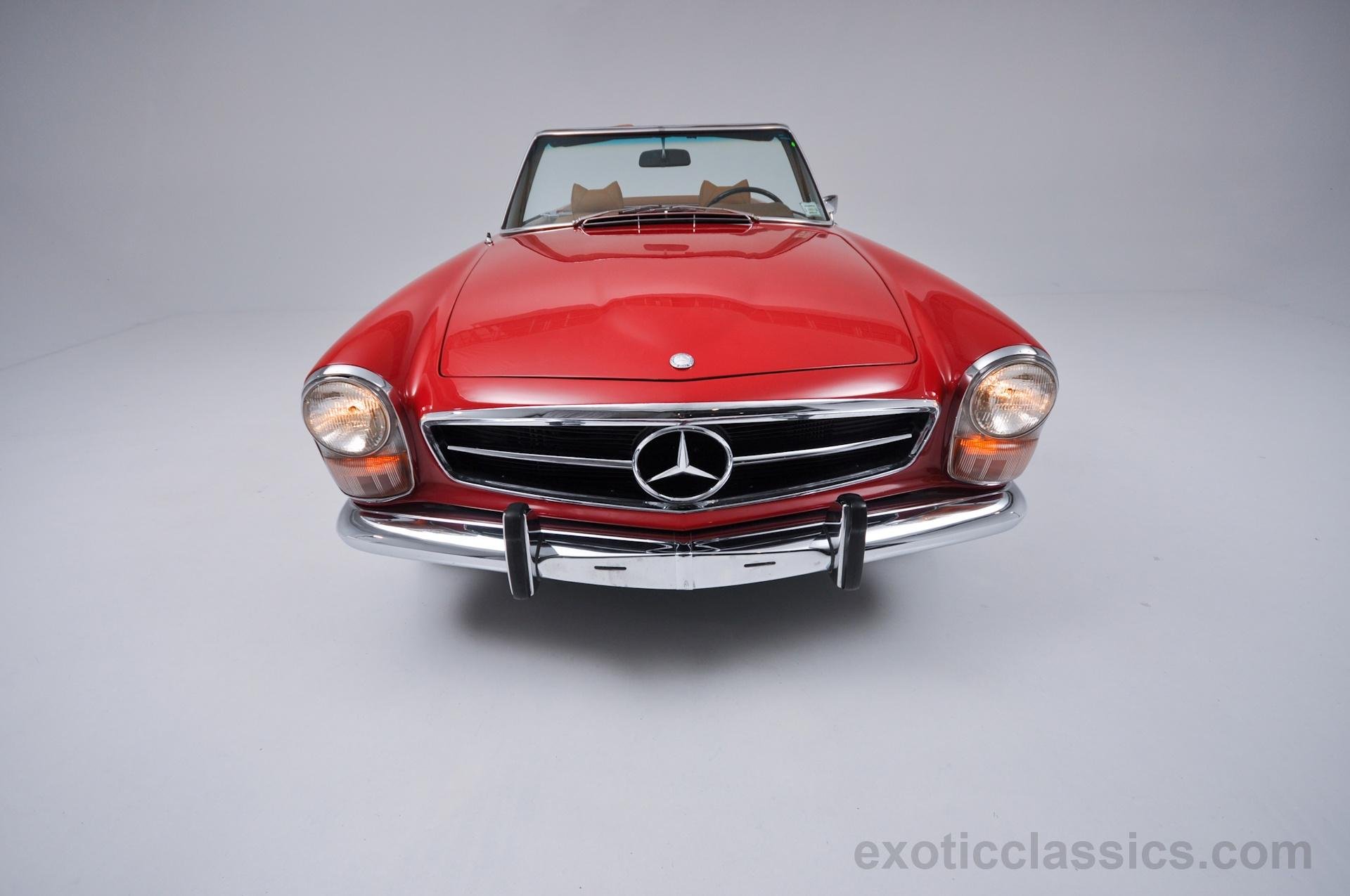 1970, Mercedes, 280 sl, Classic, Roadster, Cars, Red Wallpaper