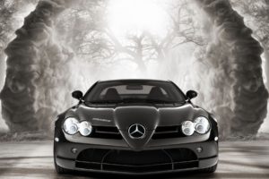 mercedes, Coupe, Slr, Front