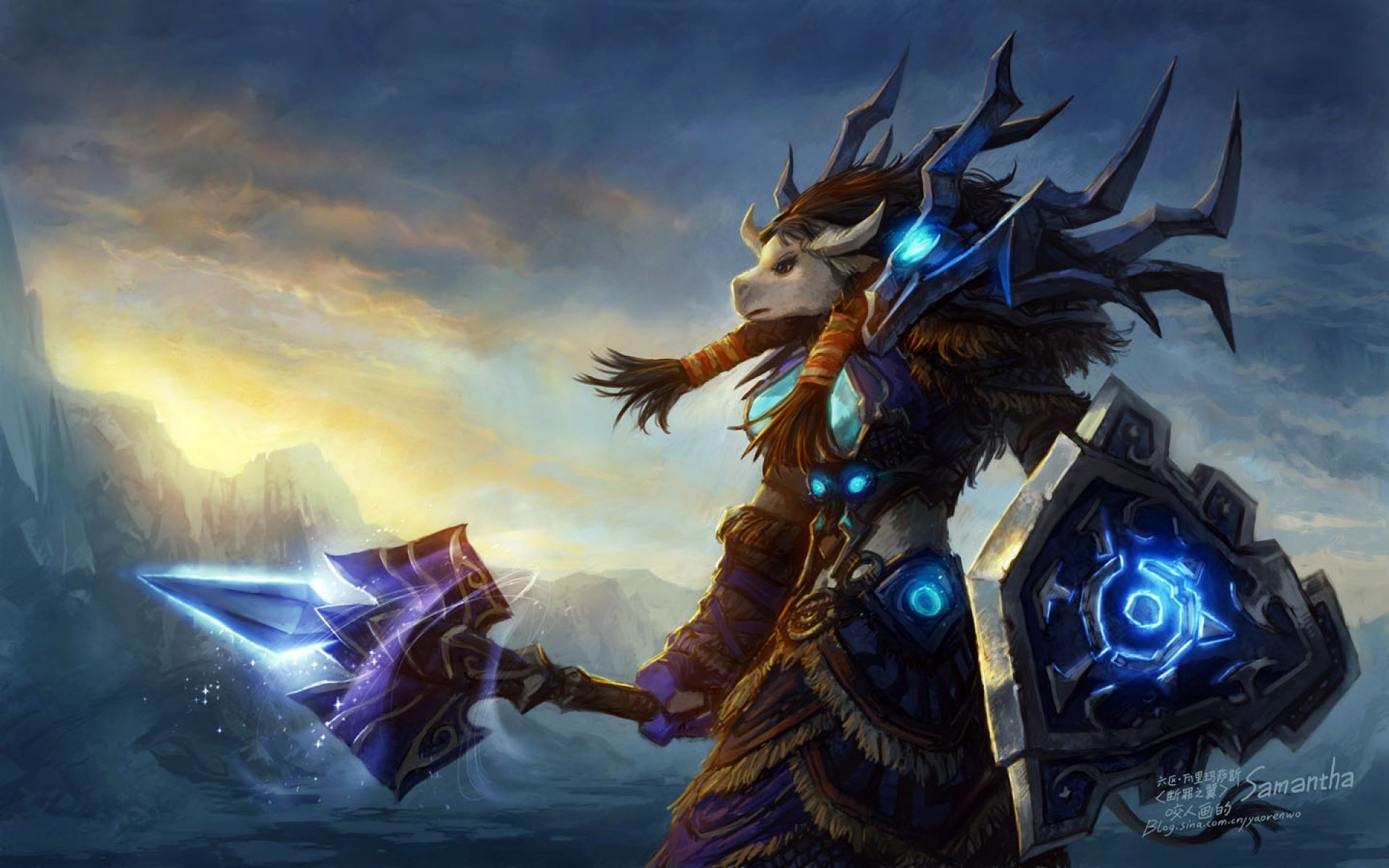 world, Warcraft, Fantasy, Adventure, Artwork, Warrior Wallpaper