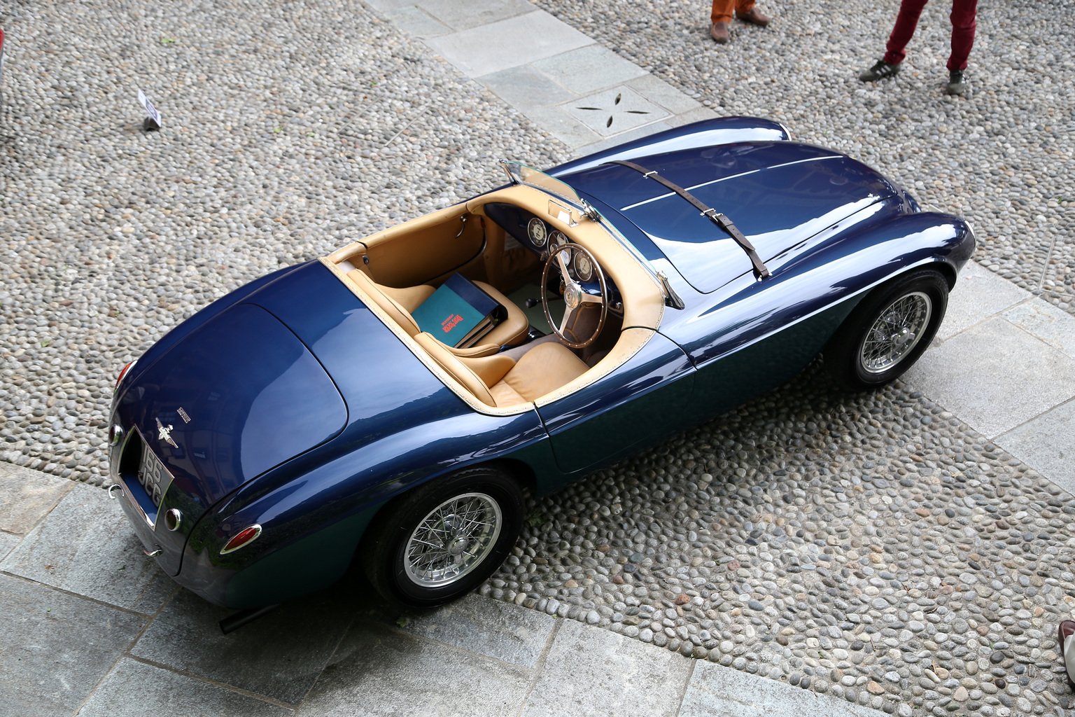 1950, Ferrari, 166 mm, Barchetta, Classic, Cars, Blue Wallpaper