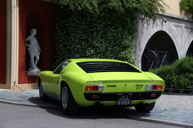 1971, Lamborghini, Miura, Sv, Classic, Cars, Green HD Wallpaper Desktop Background