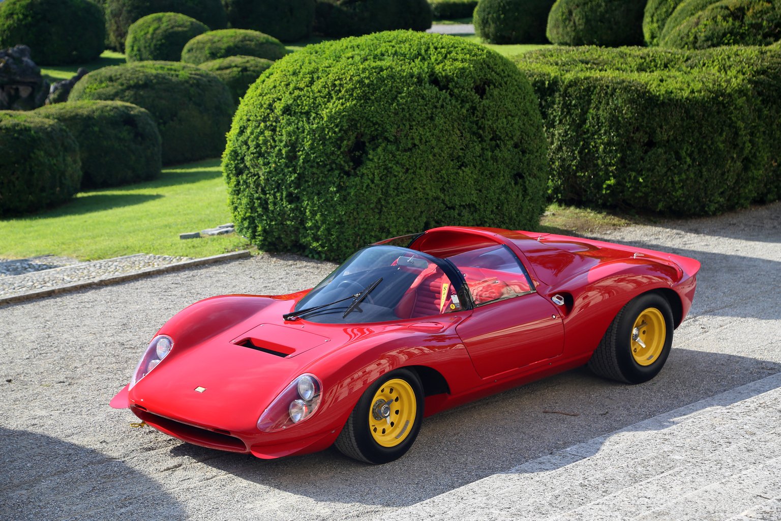 1976, Ferrari, Dino, 206 s, Red, Classic, Cars Wallpaper