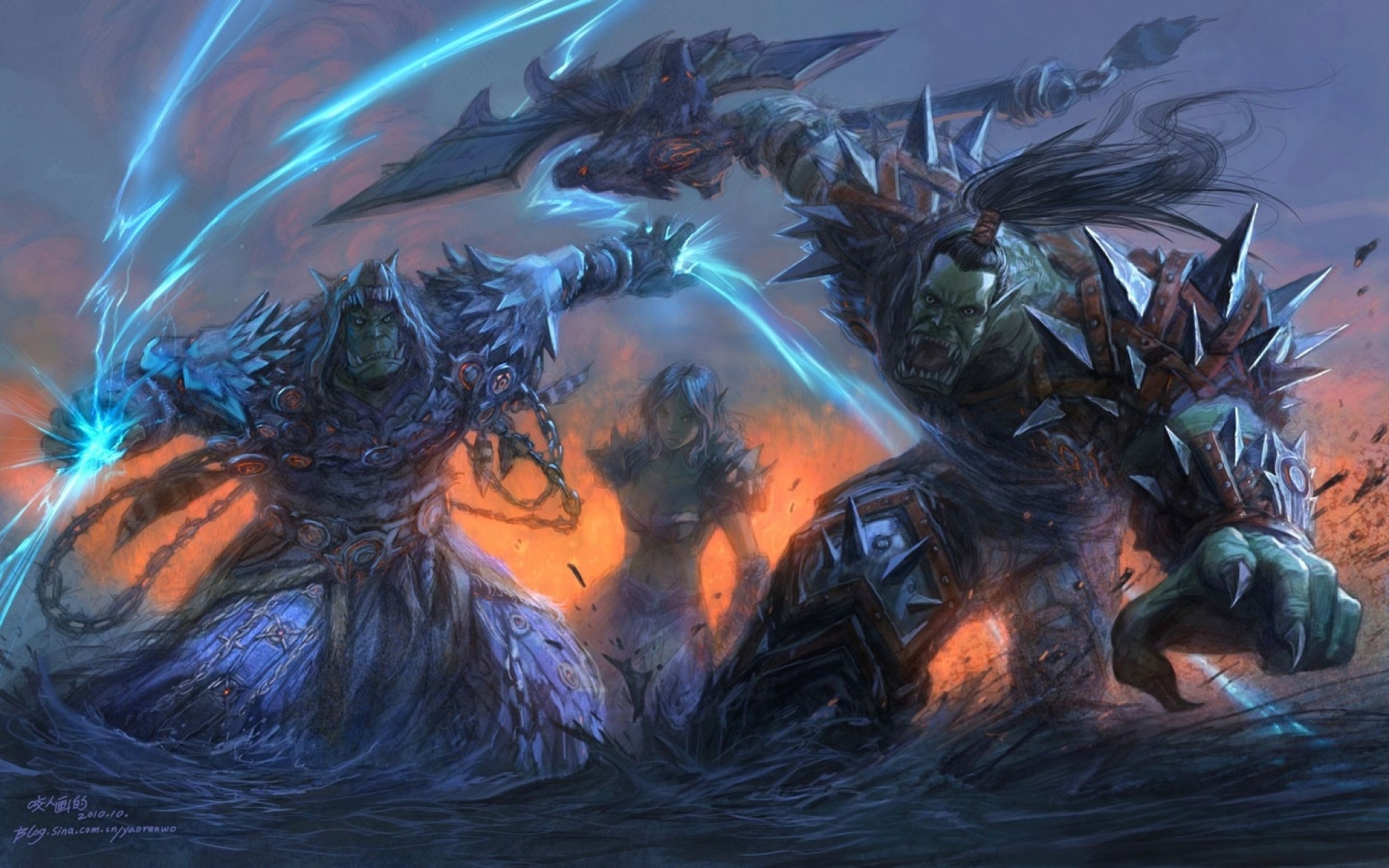 world, Warcraft, Fantasy, Artwork, Warrior Wallpaper