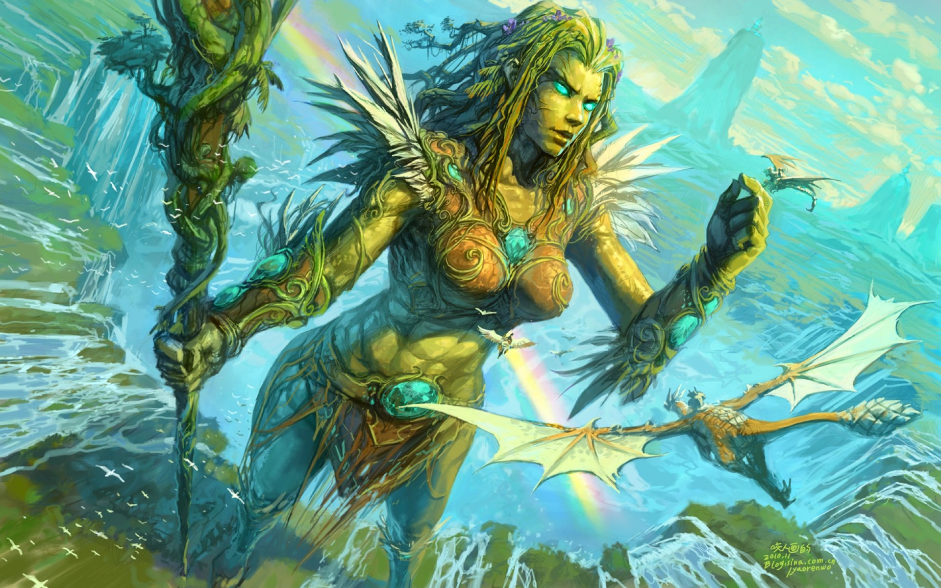 world, Warcraft, Fantasy, Artwork, Warrior Wallpaper