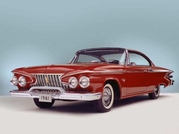 plymouth, Fury, Hardtop, Coupe, 1961, Classic, Cars, Red HD Wallpaper Desktop Background