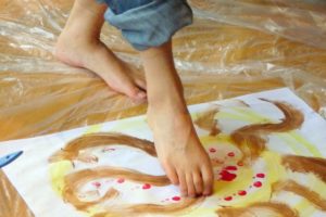 arts, Feet, Fingers, Paint, Women, Girls